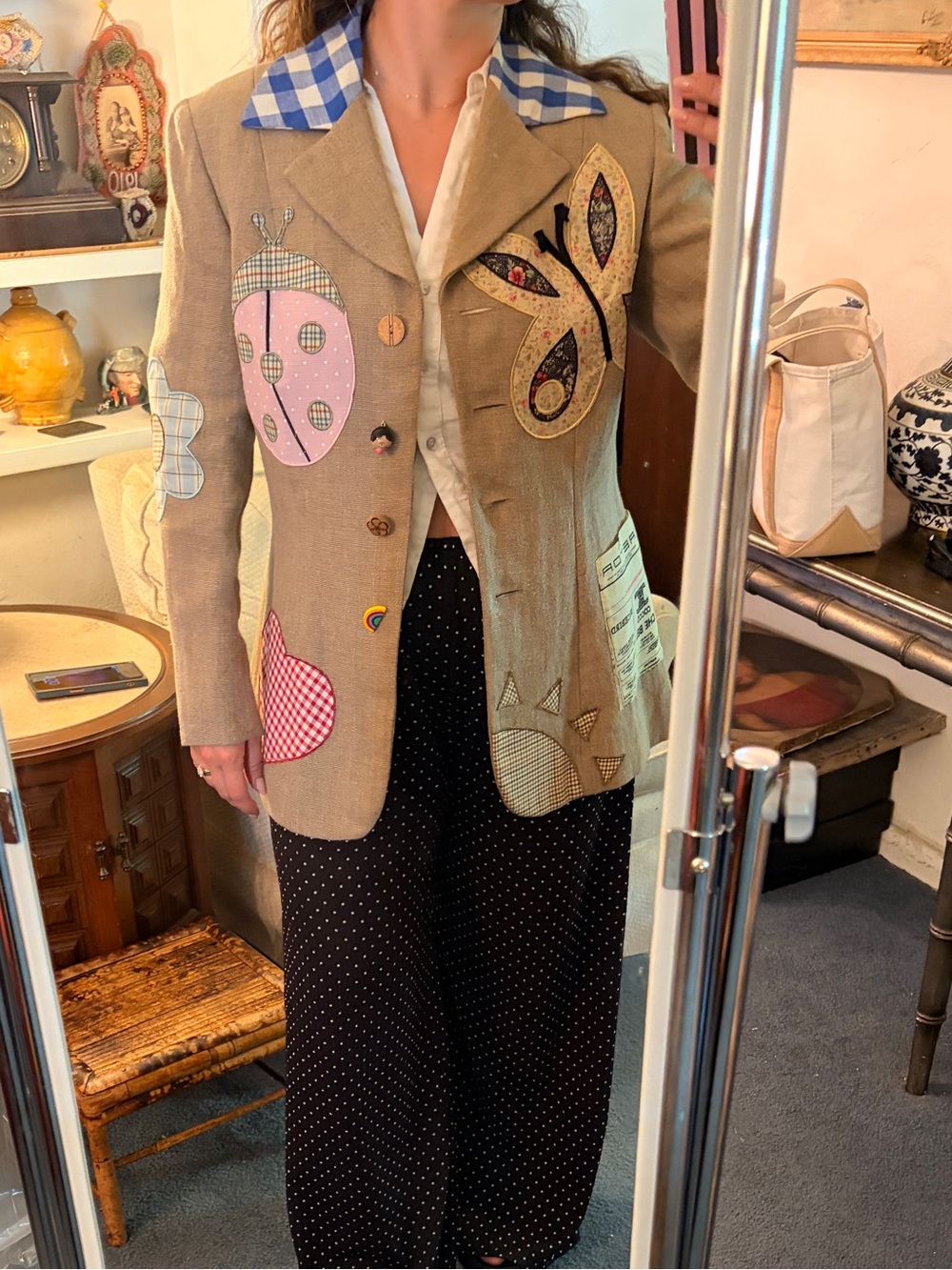 Vintage Moschino cheap and chic patchwork blazer